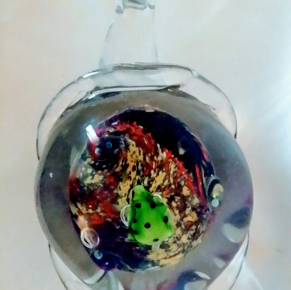 Murano Glass Turtle Paperweight Figurine
